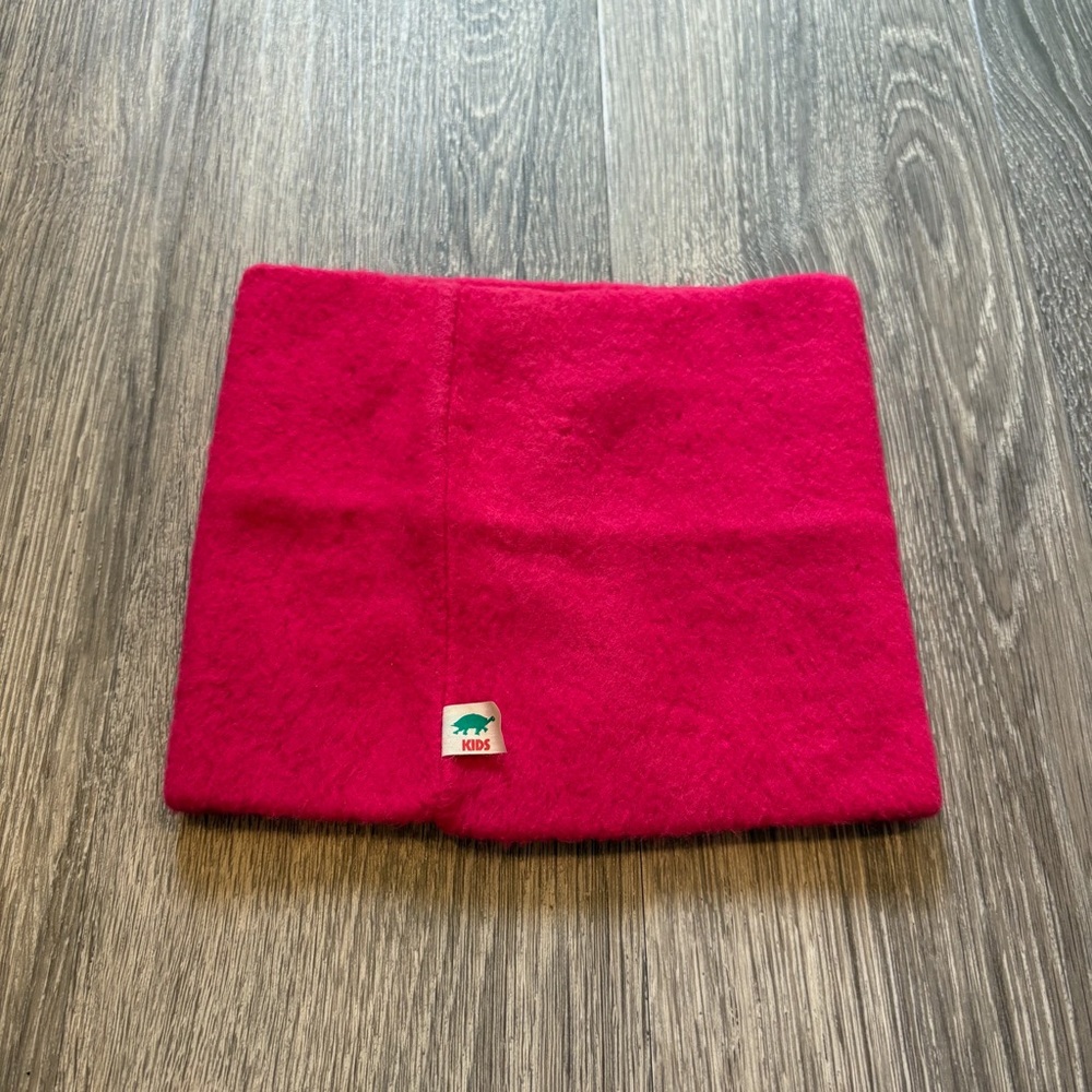 Vintage-Style Turtle Fur Kids Red Fleece Neck Gaiter |The Turtle’s Neck Warmer|